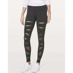 Lululemon Wunder Under Pant (Hi-Rise) *Tech Mesh 28" Black Size 6 EUC